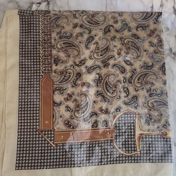 Chic Boho Houndstooth Scarf Black And Beige - Picture 7 of 13